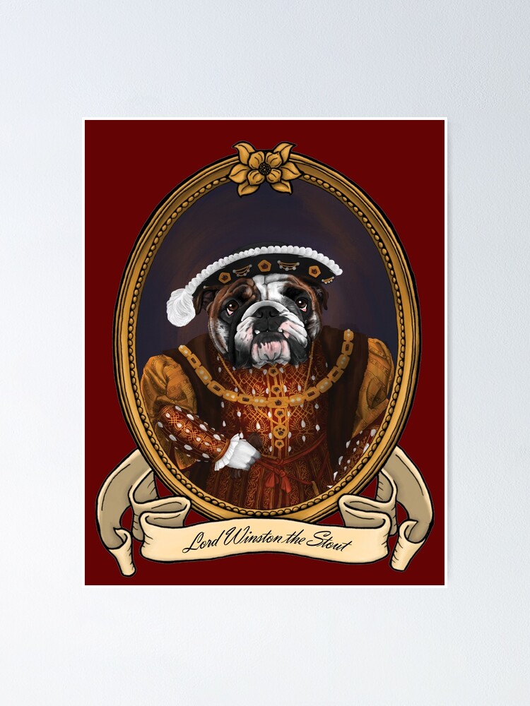Renaissance Dog Lord Winston the Stout (An English Bulldog