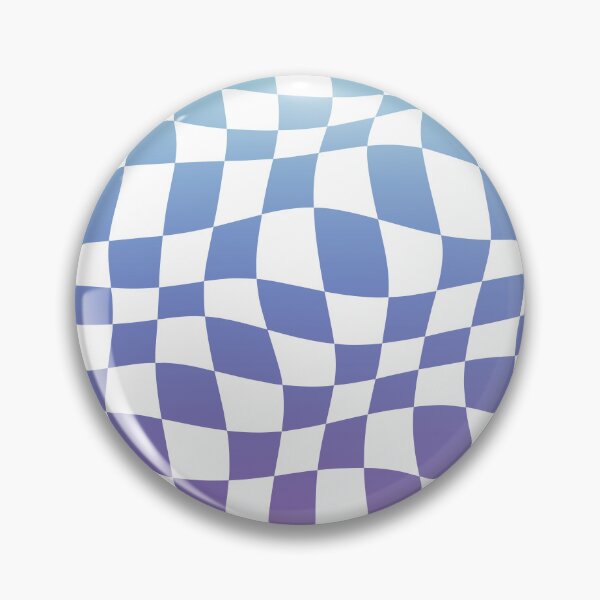 Item preview, Warped Checkered Ombre Pattern (blue/purple) designed and sold by Design Minds Boutique.