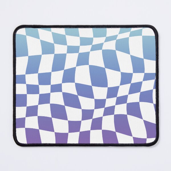 Item preview, Warped Checkered Ombre Pattern (blue/purple) designed and sold by Design Minds Boutique.