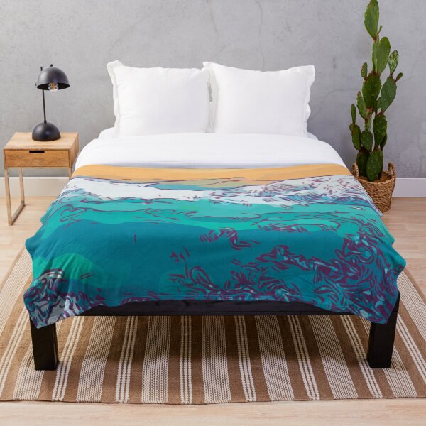Item preview, Beautiful Blue Ocean Beach Waves, Color Noir, StayFlyDesign  designed and sold by HeatherAP.