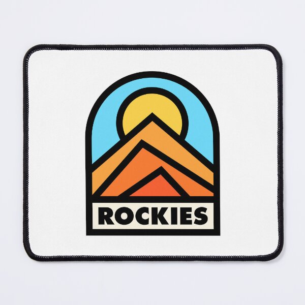 Item preview, Rockies Retro Badge Black Lines designed and sold by modeoftravel.
