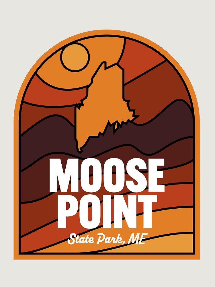 Thumbnail 6 von 6, Premium Oversized Pullover, Moose Point State Park Maine designt und verkauft von HalpinDesign.