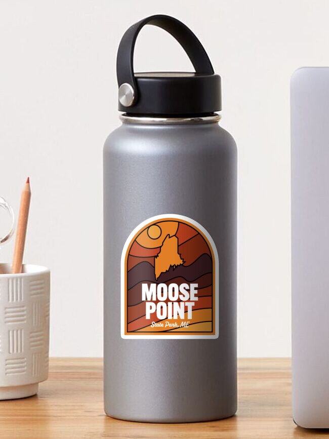 Imagen 1 de 3, Pegatina con la obra Moose Point State Park Maine, diseñada y vendida por HalpinDesign.
