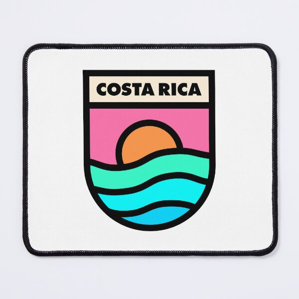 Item preview, Costa Rica Retro Badge Black Lines designed and sold by modeoftravel.