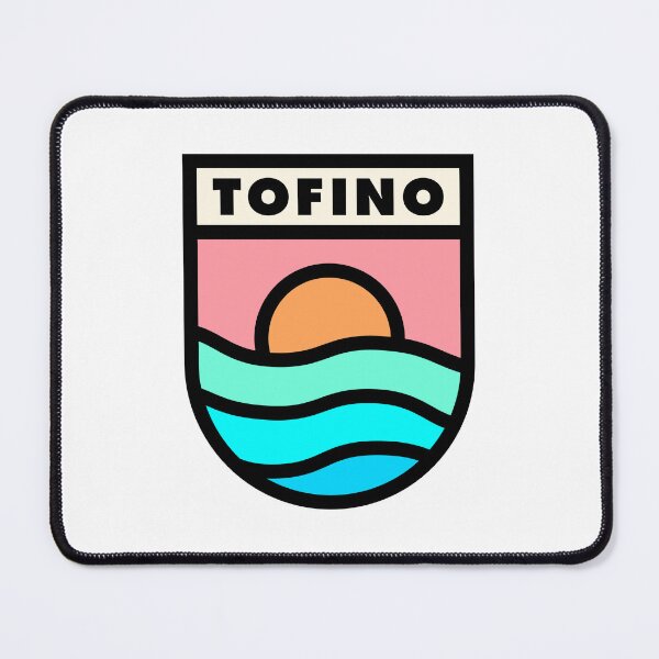 Item preview, Tofino Retro Badge Black Lines designed and sold by modeoftravel.