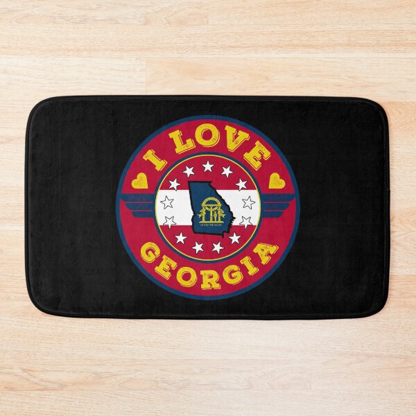 Item preview, I Love Georgia State Map and Flag designed and sold by Worldesigns by Artsiren.