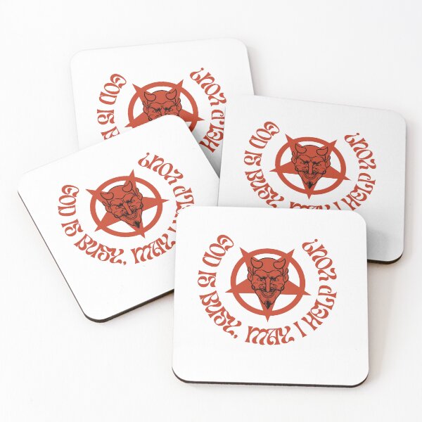 Item preview, GOD IS BUSY, MAY I HELP YOU? designed and sold by metalheadmaniac.