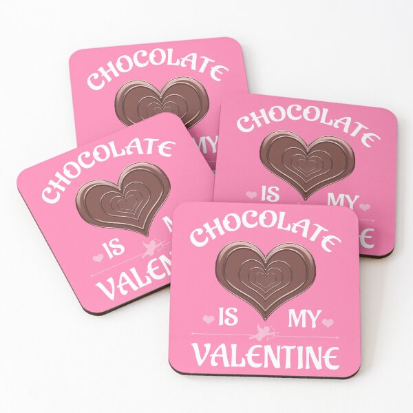Item preview, Chocolate is my Valentine Funny Chocolate Heart designed and sold by dass-art.