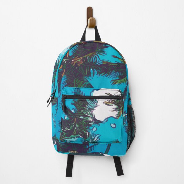 Aperçu de l'œuvre Beaux palmiers dans le ciel bleu vif, Couleur Noir, StayFlyDesign créée et vendue par HeatherAP.