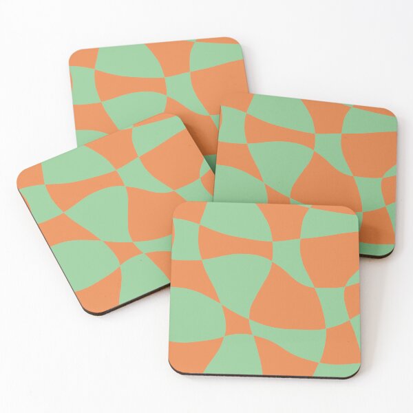 Item preview, Wavy Check - Green & Orange designed and sold by Carmen Yochim.
