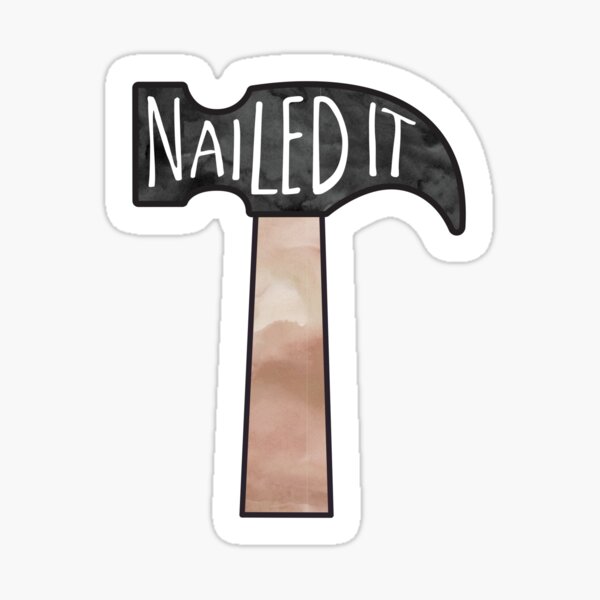 Item preview, Woodworking - carpentry pun - Nailed it designed and sold by hitechmom.