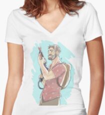 Songkran Festival Women's Fitted V-Neck T-Shirt
