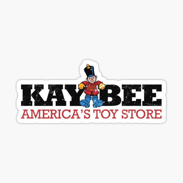 "Distressed Kay Bee Toy Stores" Sticker By TeeArcade84 | Redbubble