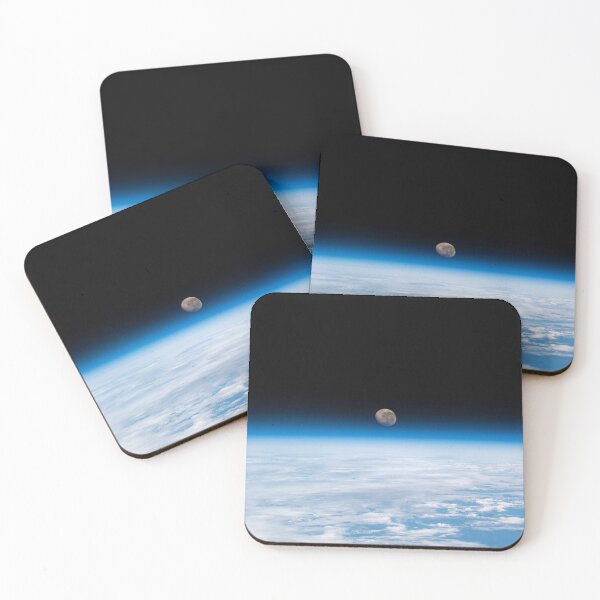 Item preview, The waning gibbous Moon above the Earth's horizon (view from International Space Station) designed and sold by Raureif.
