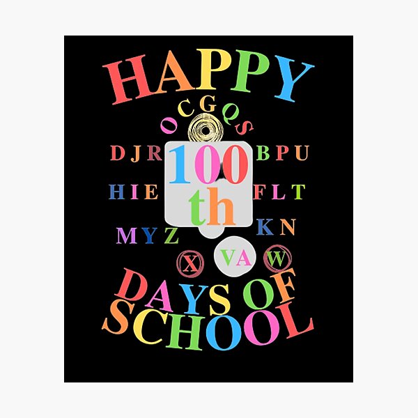 Item preview, HAPPY 100th DAYS OF SCHOOL designed and sold by MALKANAS.