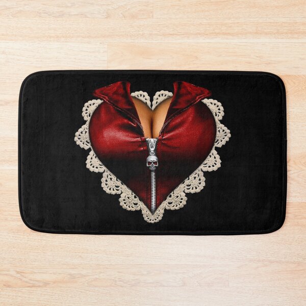 Item preview, Leather Heart Heavy Metal Valentine designed and sold by DeadMonkeyShop.