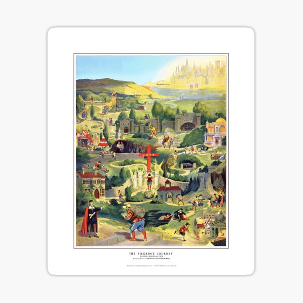 Aperçu de l'œuvre Le voyage des pèlerins – avec des textes bibliques créée et vendue par Pictures With A Message.