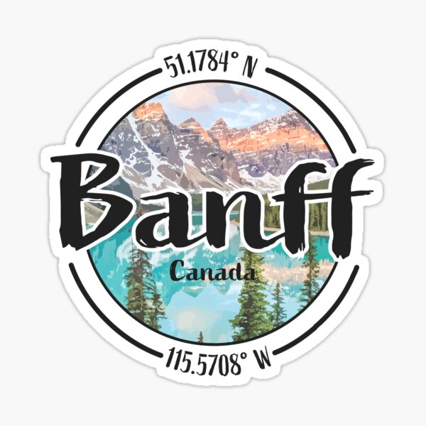 Item preview, Banff Design with Latitude and Longitude designed and sold by Redneck Designs.