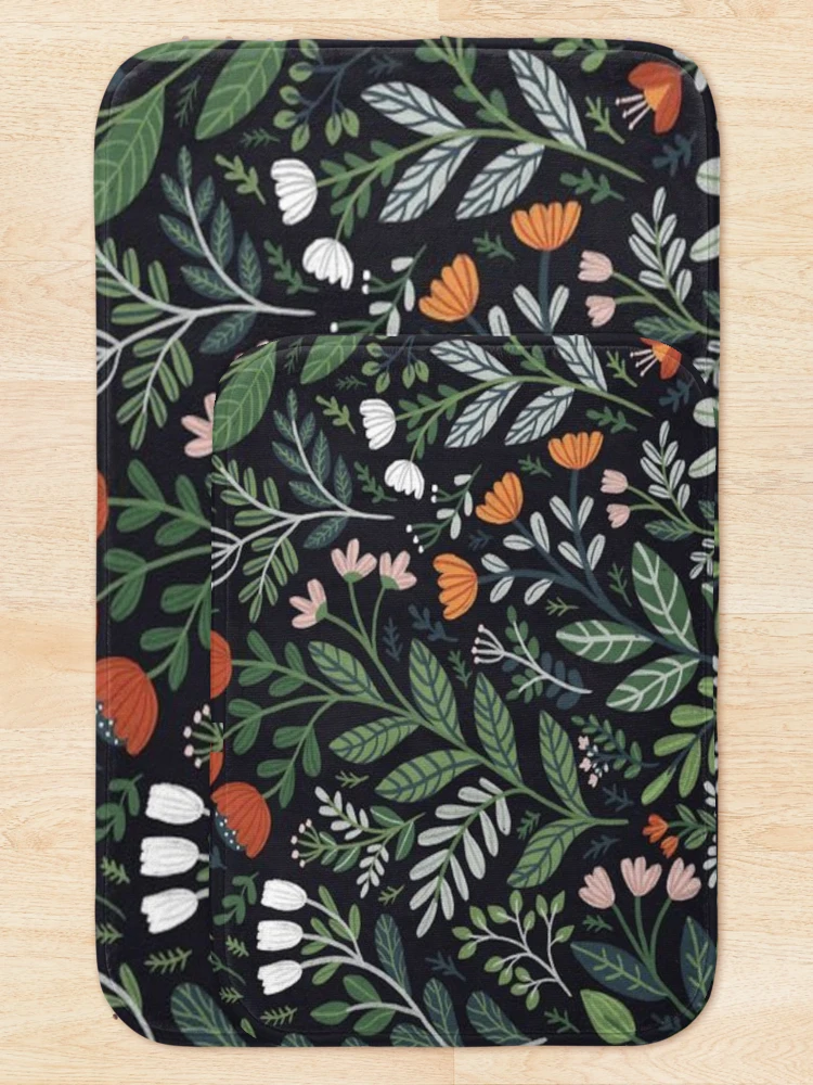 Thumbnail 5 of 6, Bath Mat, Patterns - Spring Patterned designed and sold by Almight Store.