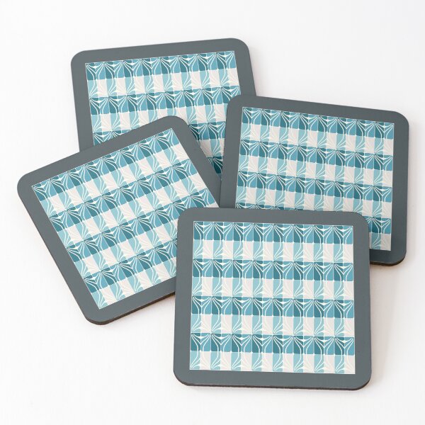 Item preview, Abstract aquamarine art nouveau designed and sold by aapshop.