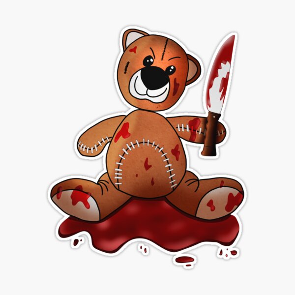 Killer psycho teddy bear | Sticker