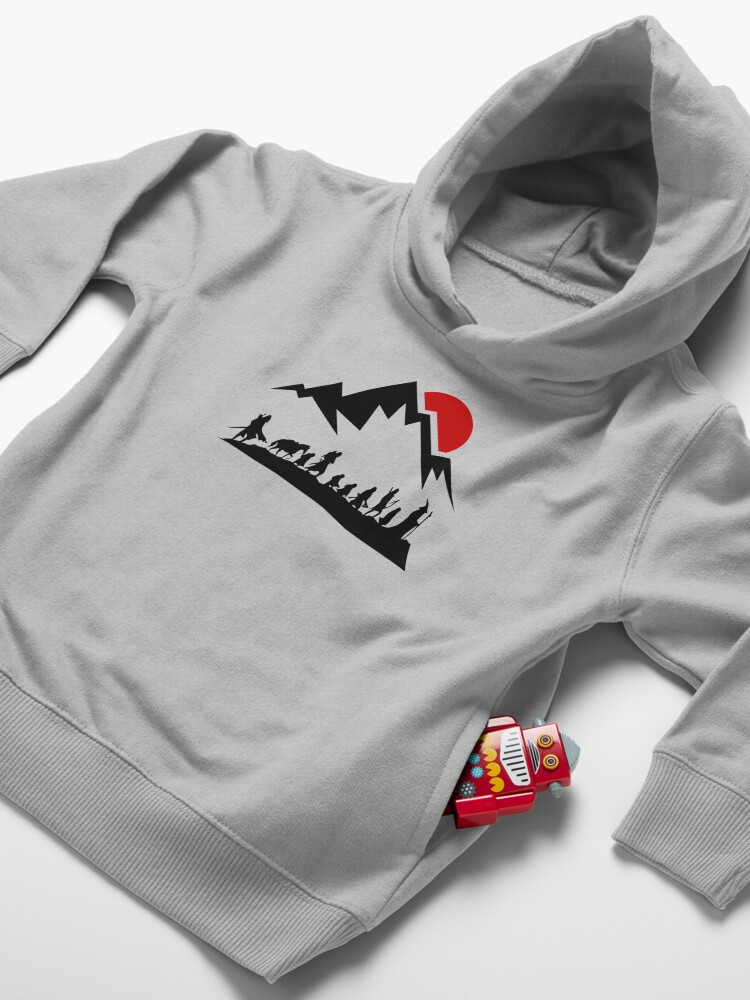 Alternate view of Fellowship - Sunset by the Mountains Toddler Pullover Hoodie