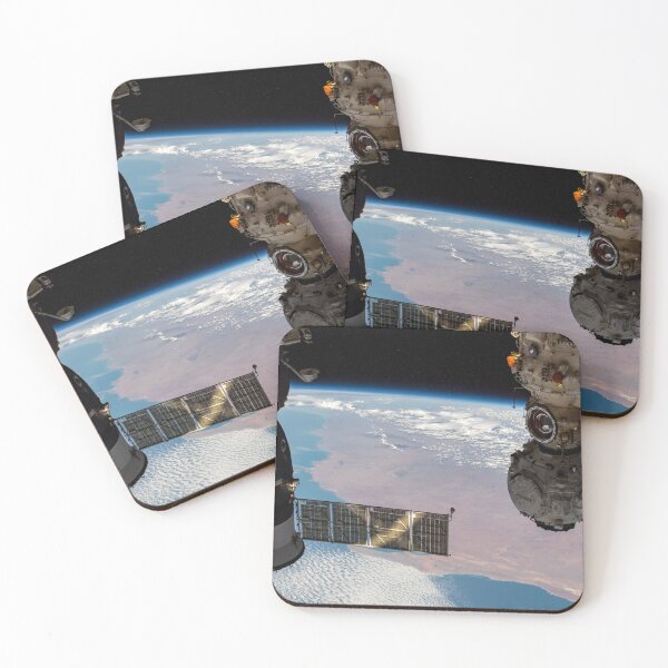 Item preview, The Soyuz MS-19 crew ship and the Nauka and Prichal modules, shot from ISS (International Space Station) designed and sold by Raureif.
