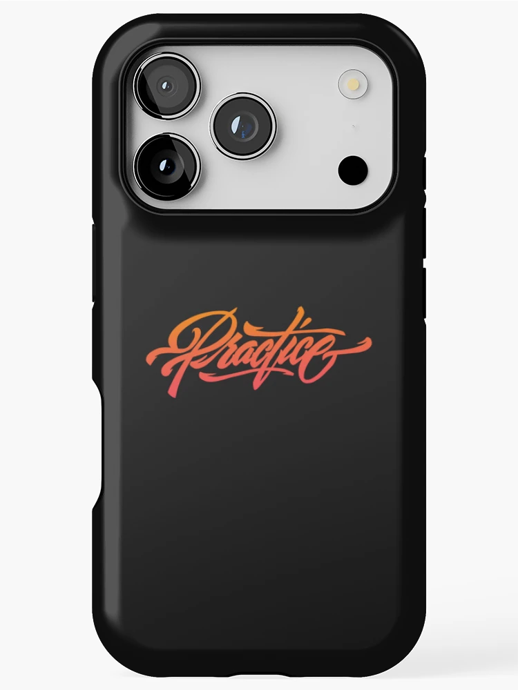Thumbnail 1 of 4, iPhone Case, Practice Lettering designed and sold by mentedejeff.