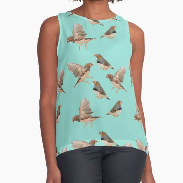 New Summer Zebra Finch Print T-Shirt Hipster Women t-shirt Novelty Bird  Design Tops Fashion Ladies Casual Tees Harajuku