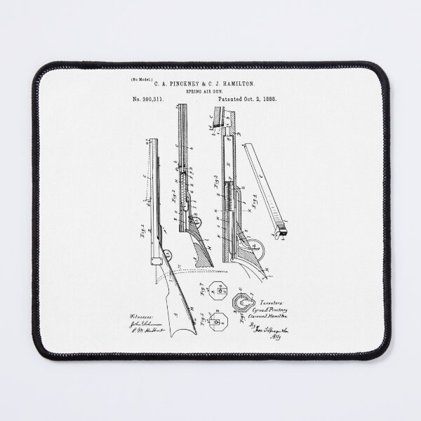 Item preview, AIR GUN patent, Air gun blueprint  designed and sold by anodyle.