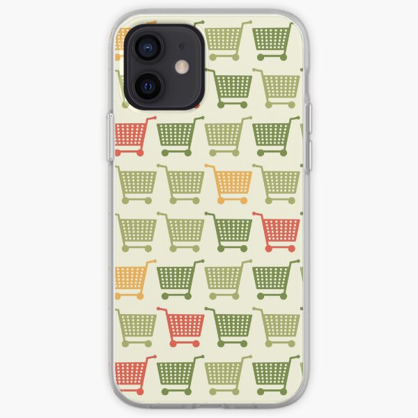 Shopping cart colored iPhone Soft Case