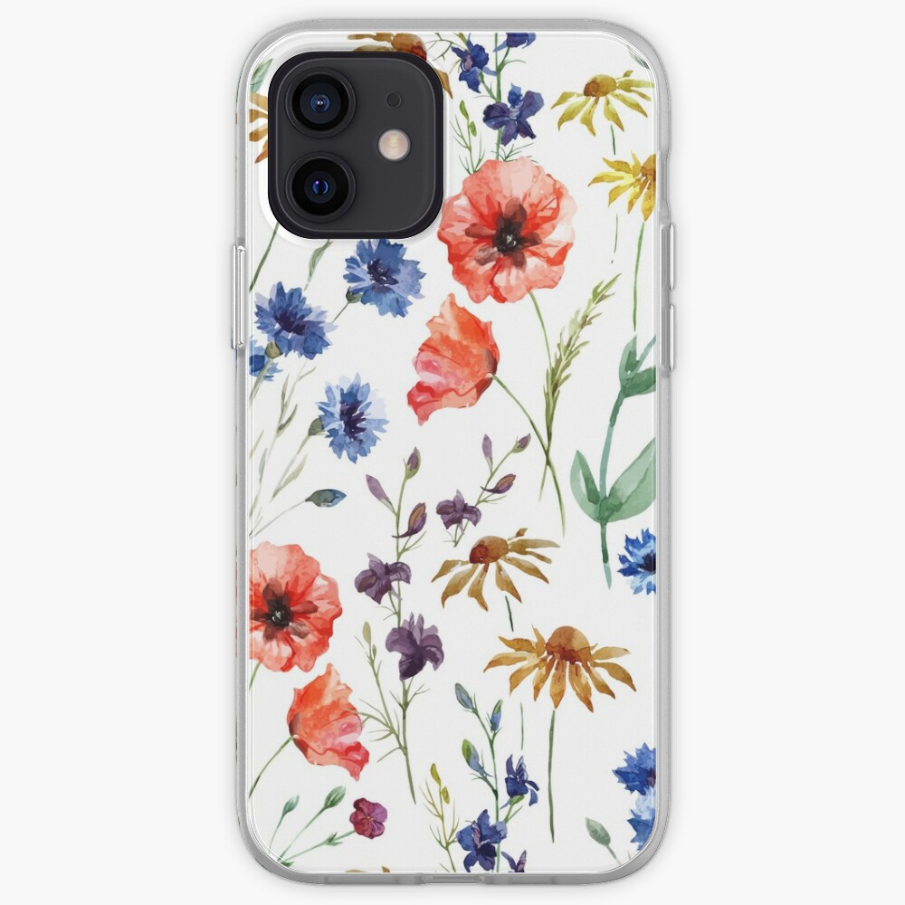 Wild Flower Watercolor IPhone Case Cover By Areckewey Redbubble