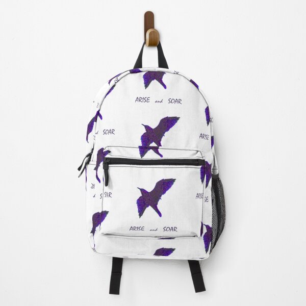 Item preview, Go Higher with Arise and Soar Quote - with Purple Floral Bird designed and sold by Star58.