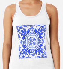 Portugiesische Azulejo-Fliesen. Racerback Tank Top