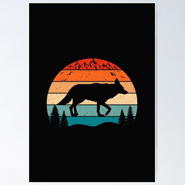 Item preview, Coyote Sunset, Coyote Lover, Coyotes Gifts #2 designed and sold by SalahBlt.