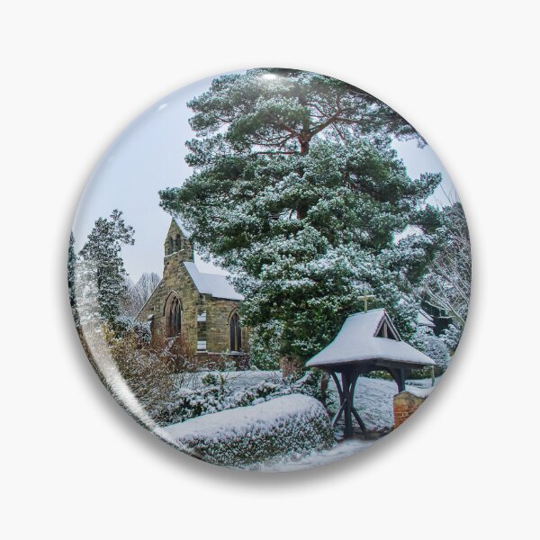 Item preview, #137 St Annes Church Snow Scene in the Village of Sutton Bonington designed and sold by phutball.