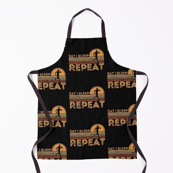 Item preview, Eat Sleep Run Repeat, Eat Sleep Race Repeat, Funny Runner Retro Sunset Print designed and sold by Auntieck.