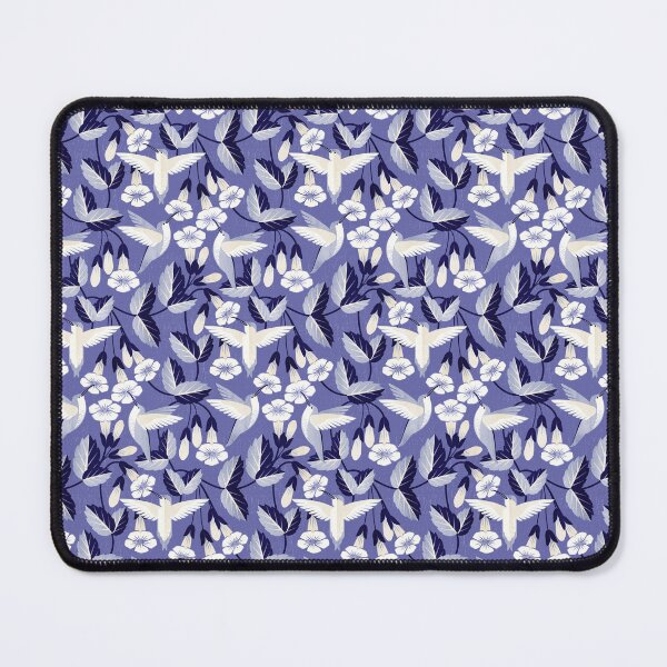 Item preview, Hummingbirds and Trumpet Flowers - very peri designed and sold by appleyards.