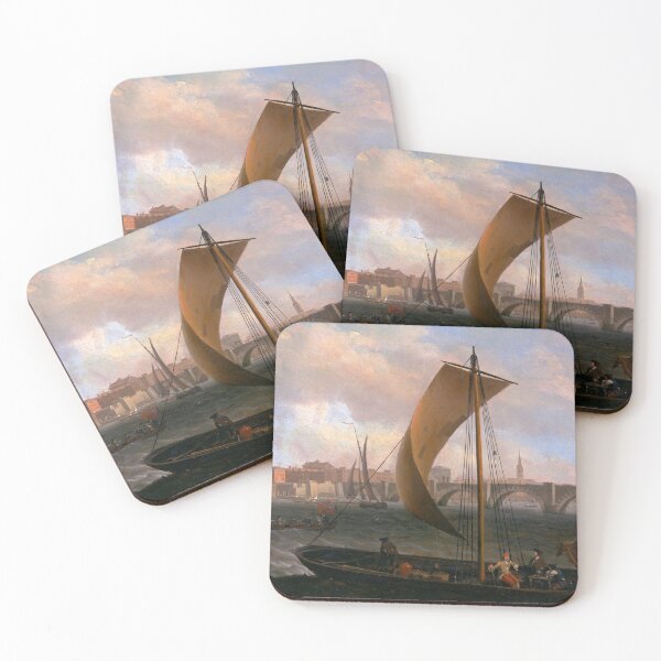Item preview, Samuel Scott - View on the Thames with Westminster Bridge (between 1743 and 1744) designed and sold by Geraldo Garcia.