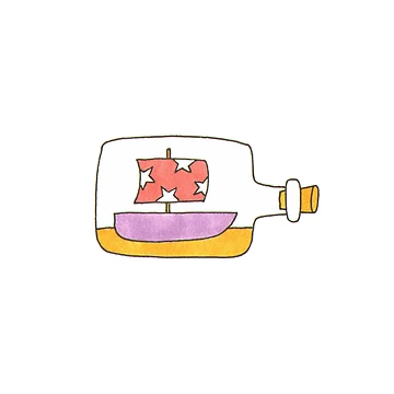 Artwork thumbnail, Message In A Bottle by RickytheUnicorn
