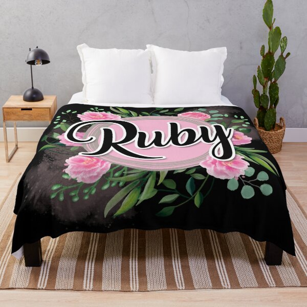 Ruby Name Throw Blankets for Sale | Redbubble