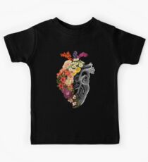 Blumen-Herz-Frühling Kinder T-Shirt