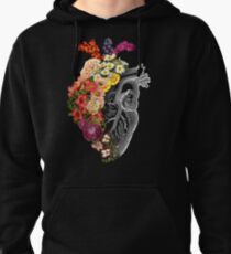 Flower Heart Spring Pullover Hoodie