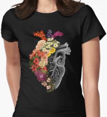 Flower Heart Spring Fitted T-Shirt