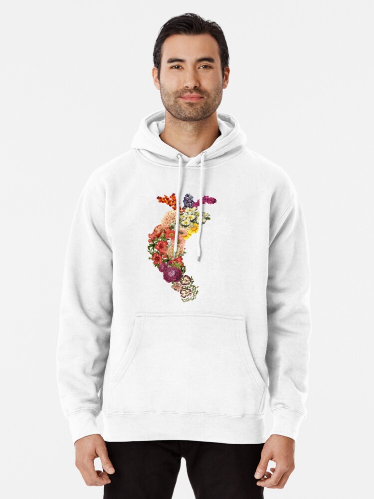 Primitive bloom cheap white hoodie