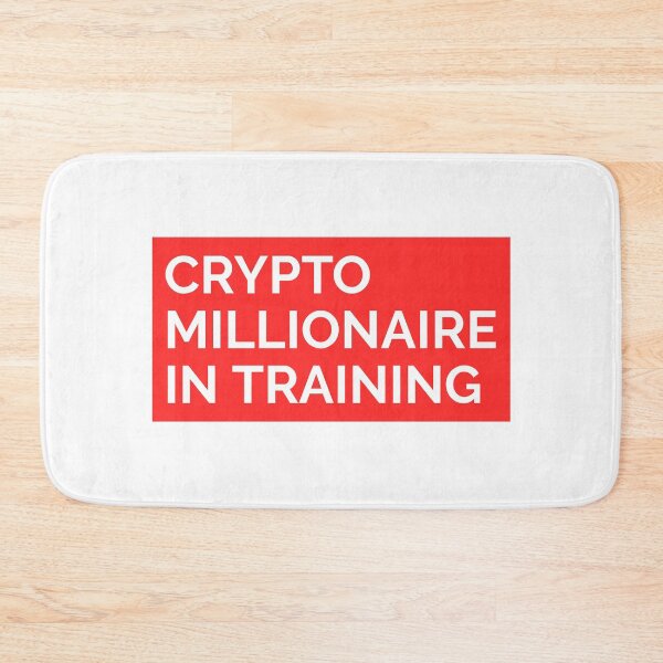 Item preview, CRYPTO MILLIONAIRE IN TRAINING STICKER designed and sold by SuccessfulVibes.