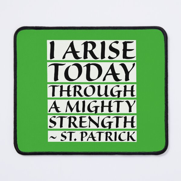 Item preview, Catholic Prayer St. Patrick's Breastplate, I Arise Today Through a Mighty Strength designed and sold by IceCreamMuseum.