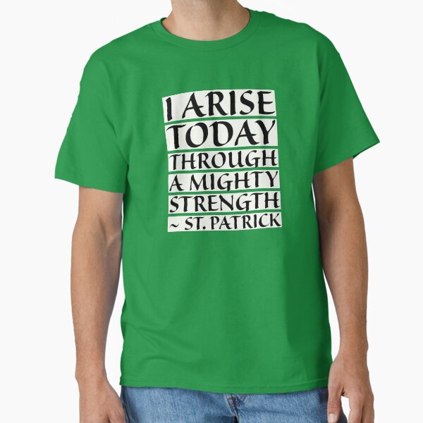 Item preview, Catholic Prayer St. Patrick's Breastplate, I Arise Today Through a Mighty Strength designed and sold by IceCreamMuseum.
