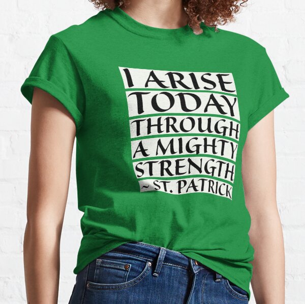 Item preview, Catholic Prayer St. Patrick's Breastplate, I Arise Today Through a Mighty Strength designed and sold by IceCreamMuseum.