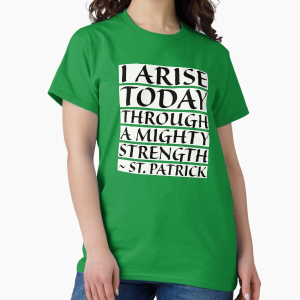 Item preview, Catholic Prayer St. Patrick's Breastplate, I Arise Today Through a Mighty Strength designed and sold by IceCreamMuseum.